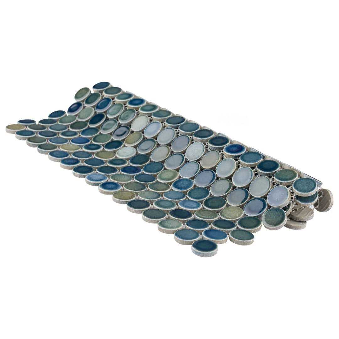 Merola Tile Hudson Penny Round Porcelain Mosaic Tile - Image 5
