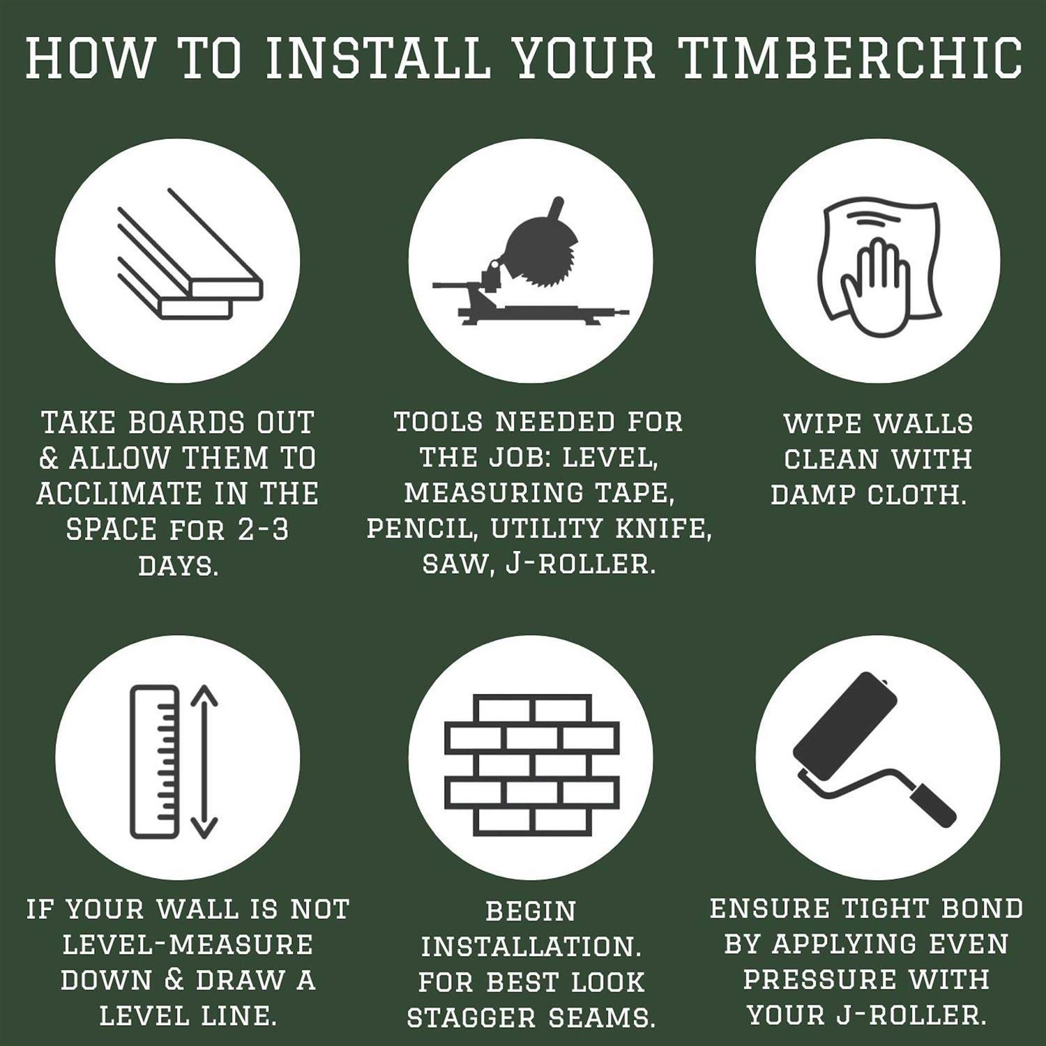 Timberchic Herringbone Pattern Wall Planks - Image 4