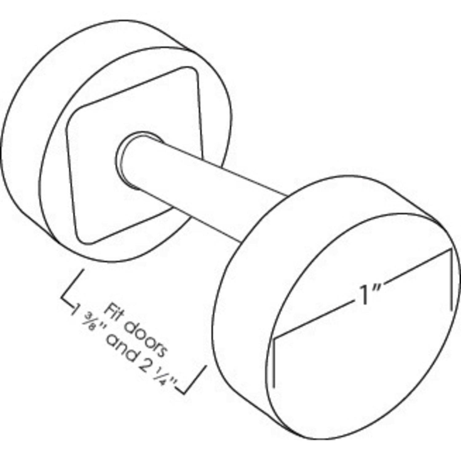 Stone Harbor Hardware Round Handleset Hole Cover Fits Doors Thick - Image 5