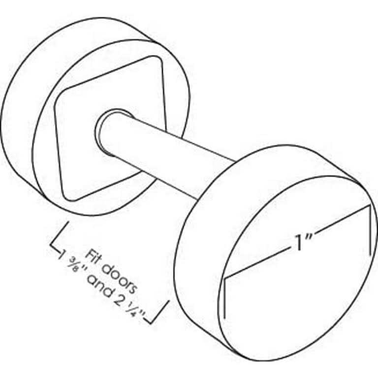 Stone Harbor Hardware Round Handleset Hole Cover Fits Doors Thick - Image 4