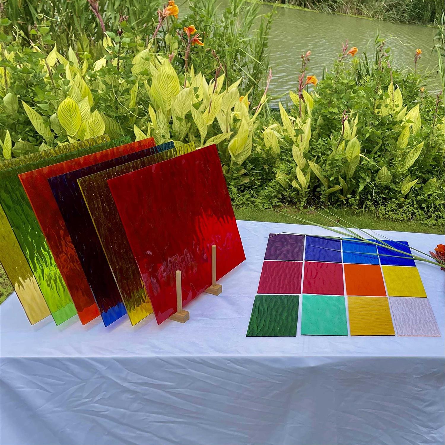 Unicoshape 12 Sheets Stained Glass Sheets Pack 6 X 4 Cathedral Glass - Image 5