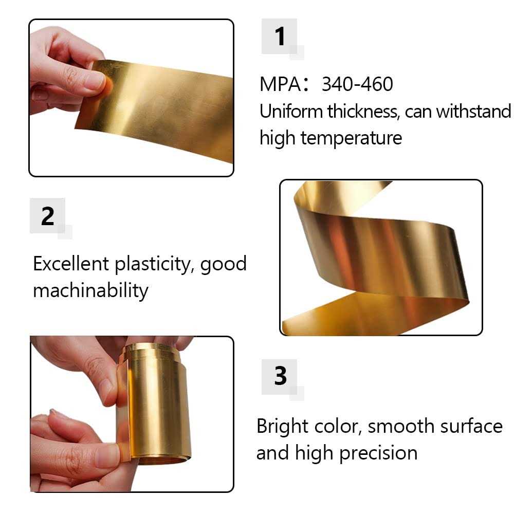 Feelers Copper Metal Brass Sheet Roll Gauge x 40 inch - Image 5