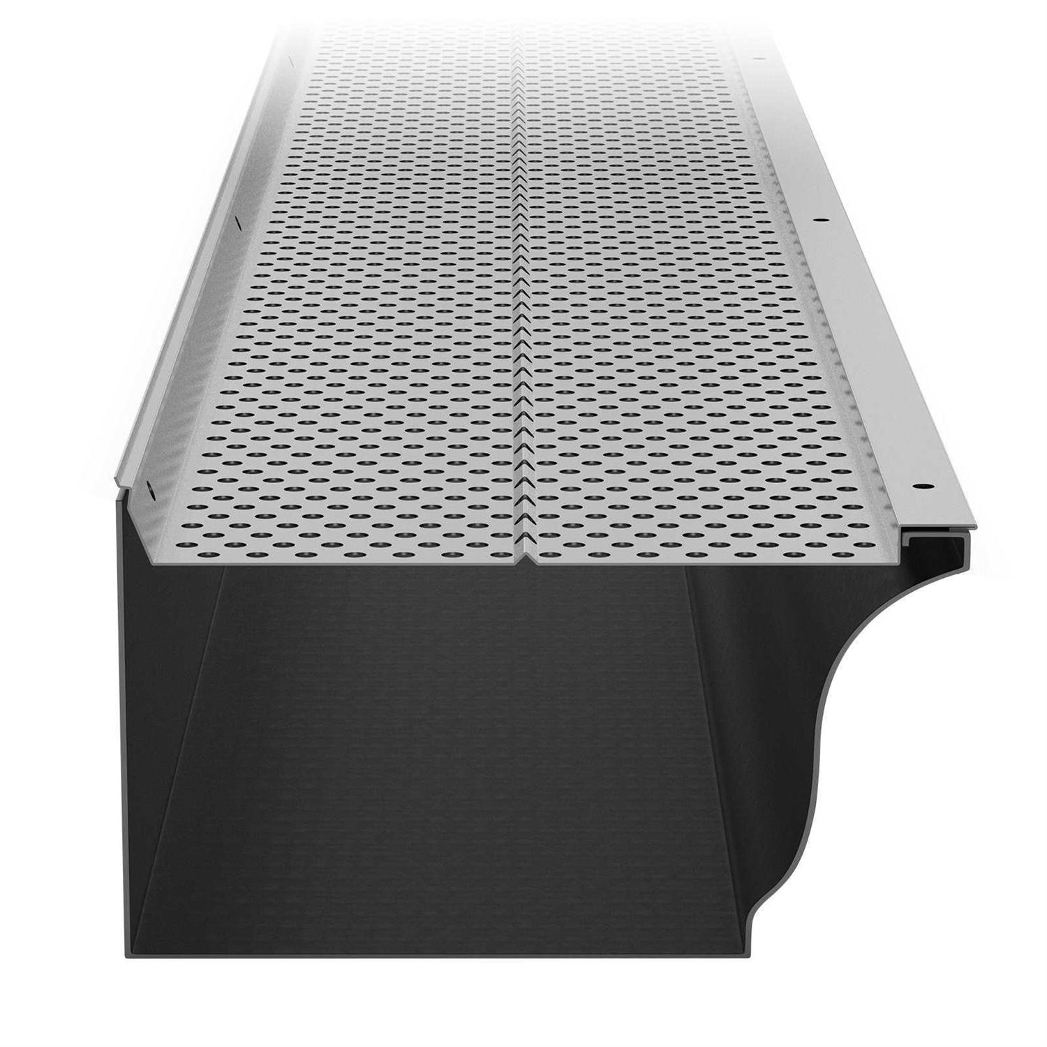 VEVOR Gutter Guard 6 inch Width Aluminum Leaf Filter DIY Gutter Cover - Image 4