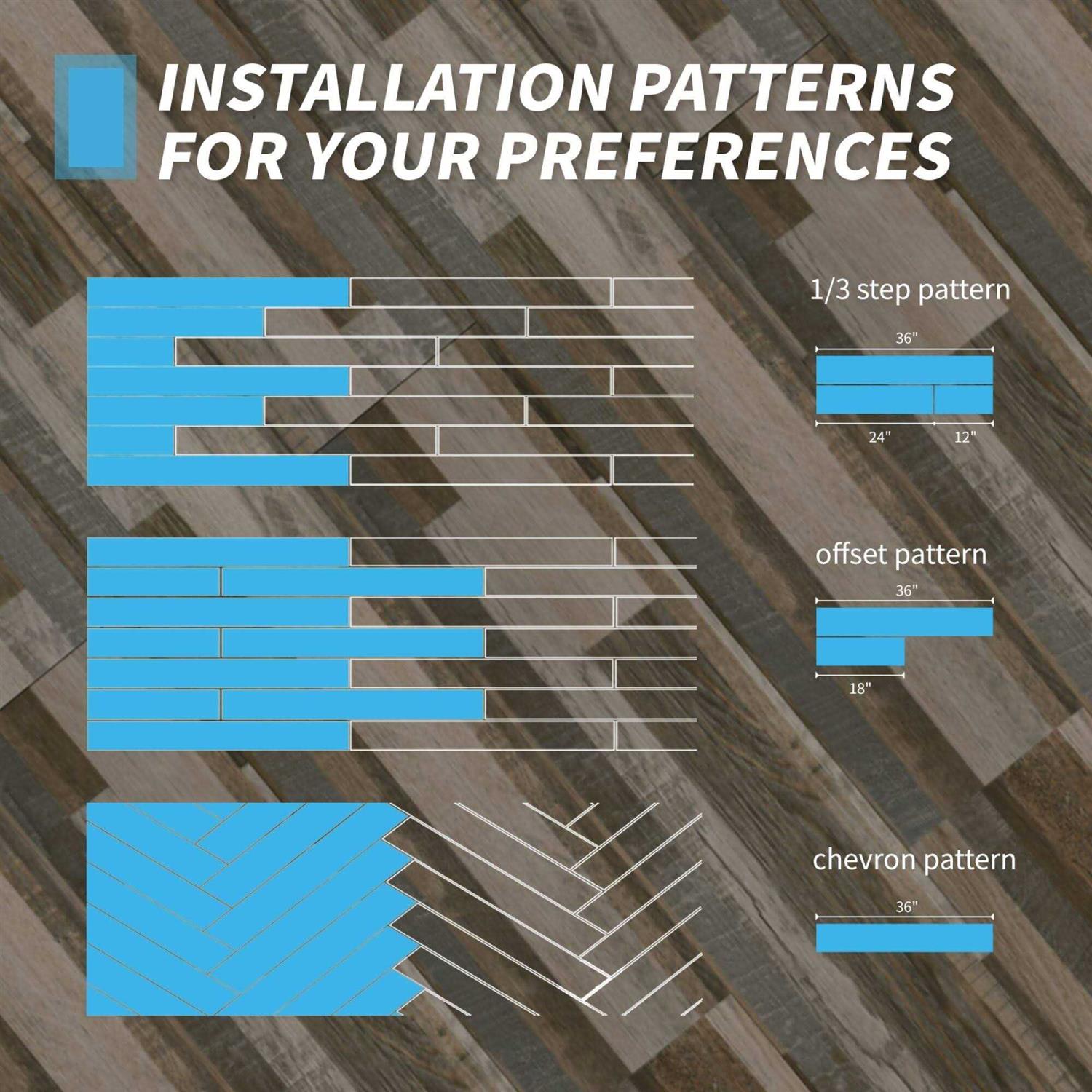 Art3d Peel and Stick Vinyl Floor Tiles Wood Look Planks,54sq.ft - Image 5