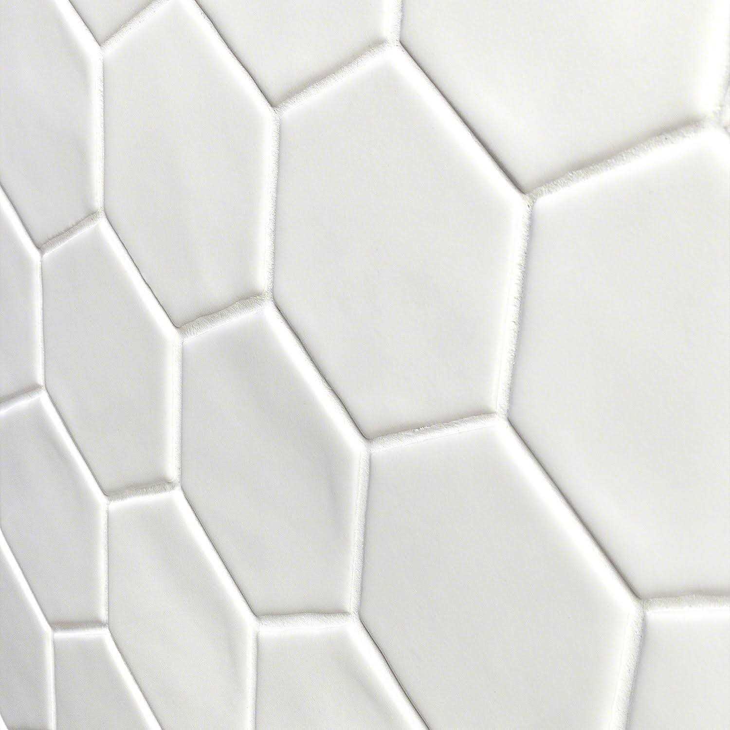 Ivy Hill Tile Maine Cement Hexagon Matte Ceramic Mosaic Floor and Wall Tile - Image 2