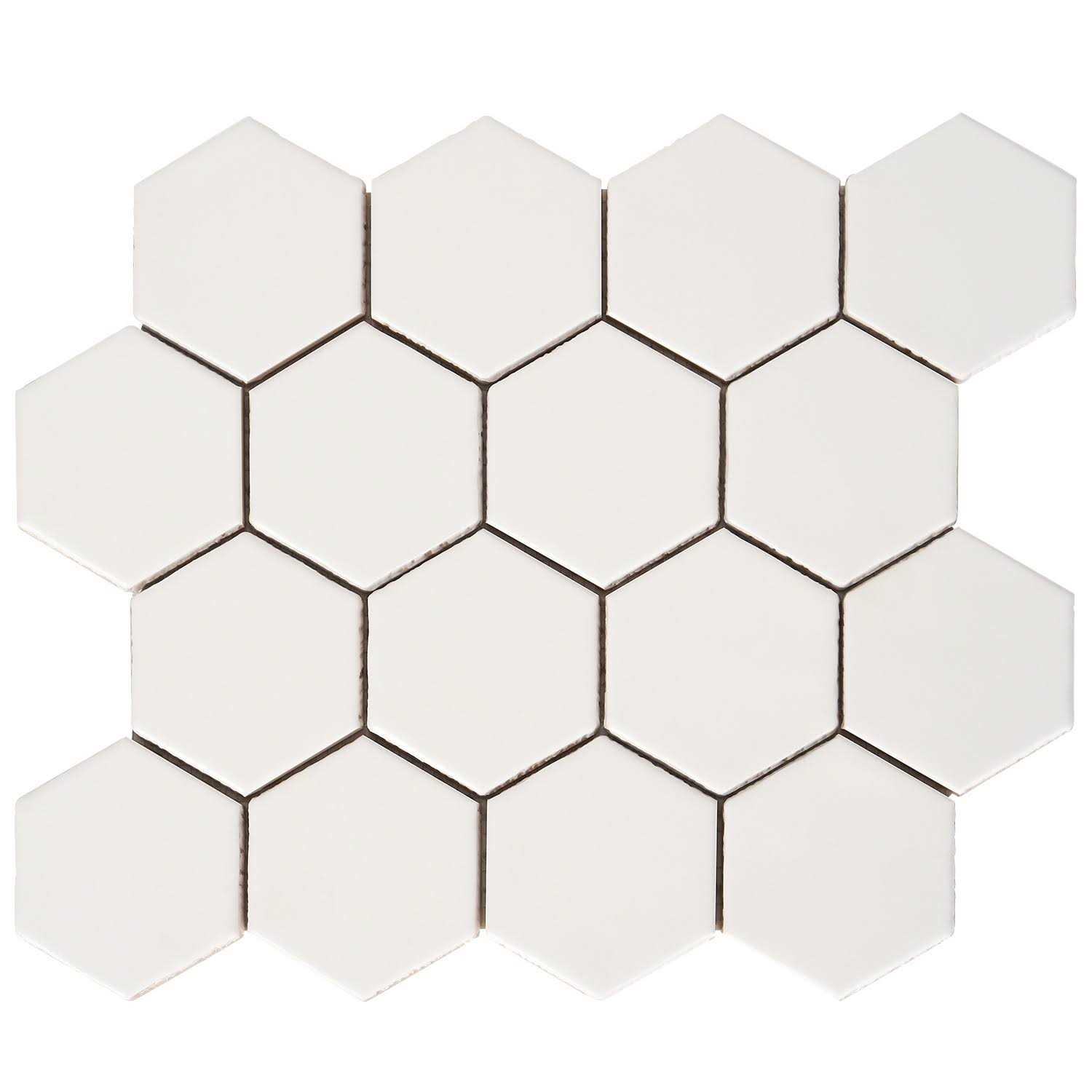 Ivy Hill Tile Maine Cement Hexagon Matte Ceramic Mosaic Floor and Wall Tile - Image 4