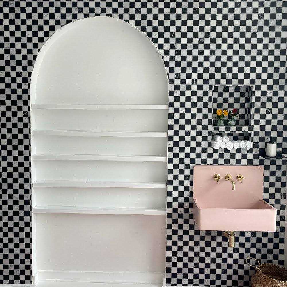 Marble Online Checkerboard Carrara White Honed Marble Wall Floor Mosaic Tile - Image 5