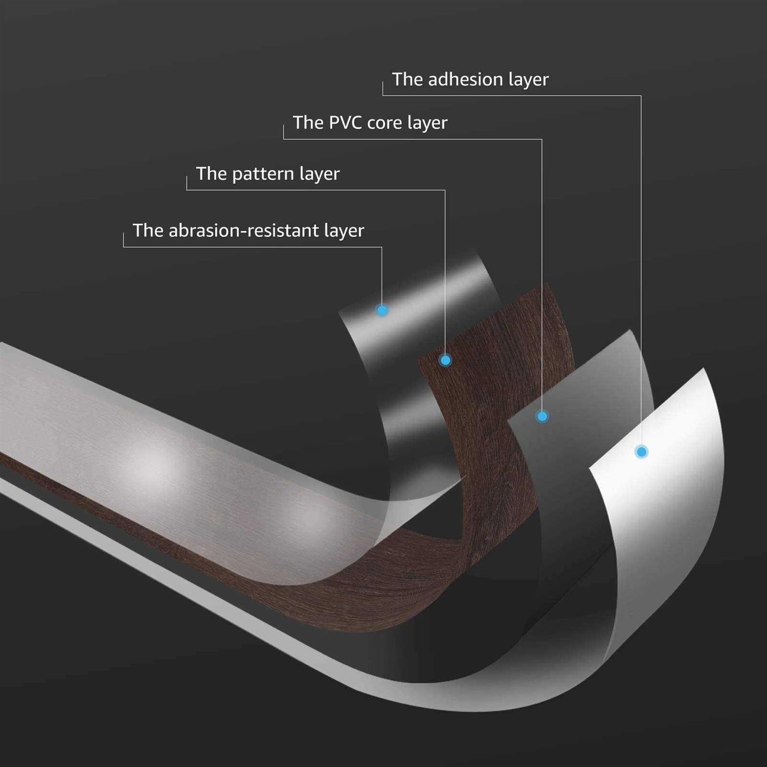 Art3d Peel and Stick Floor Tile Vinyl Wood Plank 36-Pack 54 Sq.Ft - Image 3