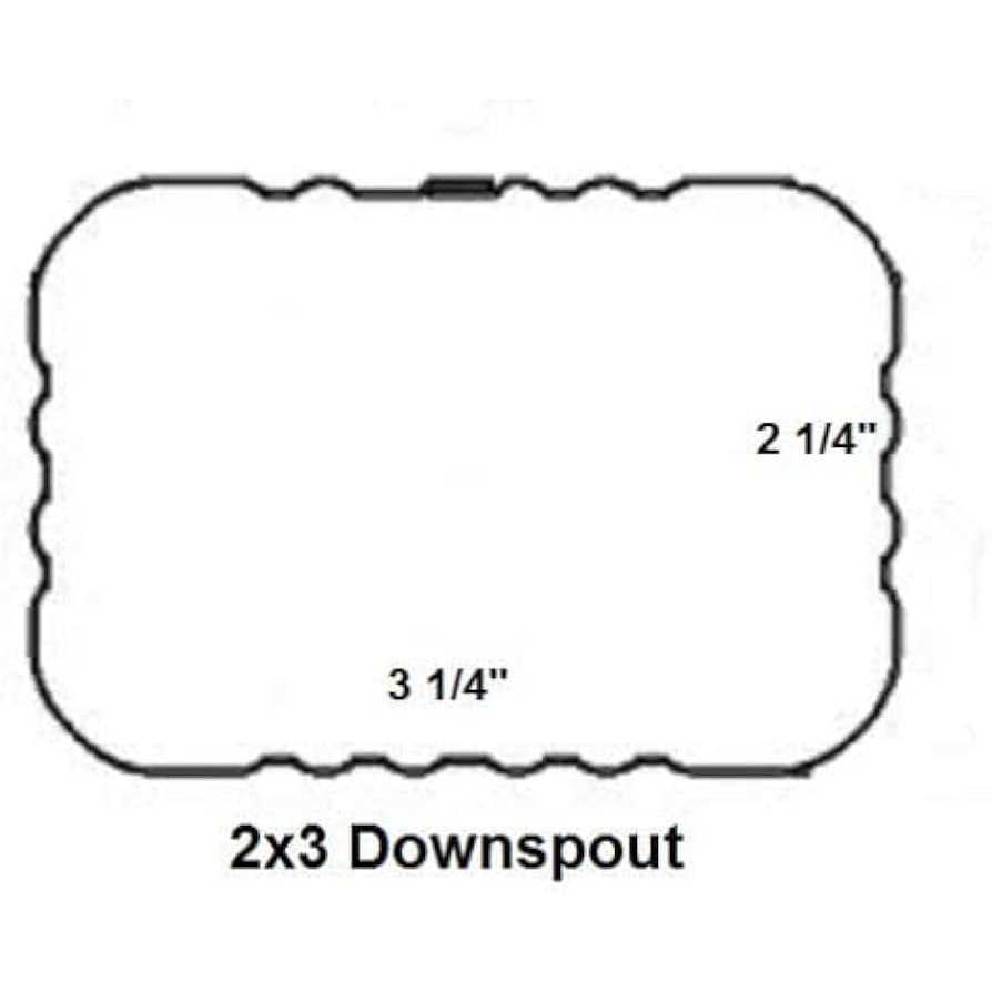 Vyh Downspout Gutter Y Connector 2x3 Upright High Gloss - Image 3