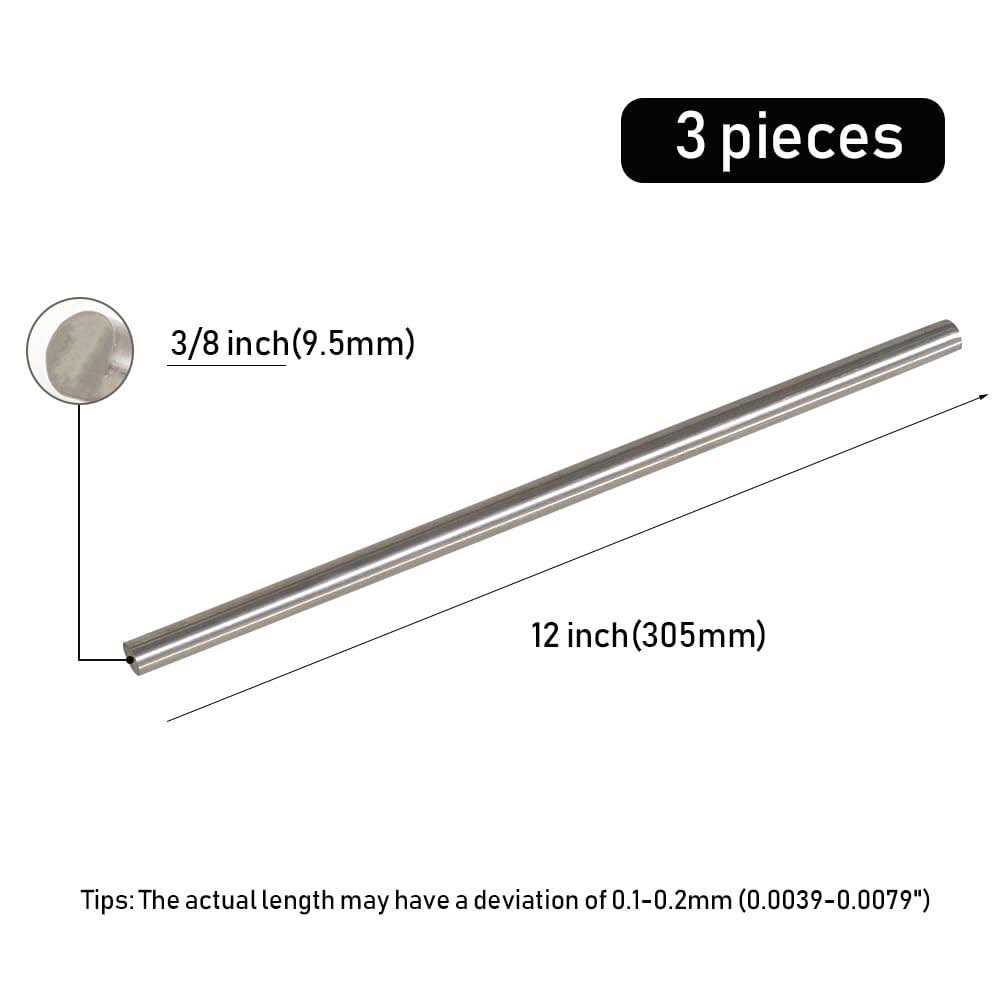 Tynulox 304 Stainless Steel Round Rod Diameter Length Metal Solid Shaft Rods for Industry, Metal Working Hobbies and DIY Craft - Image 4