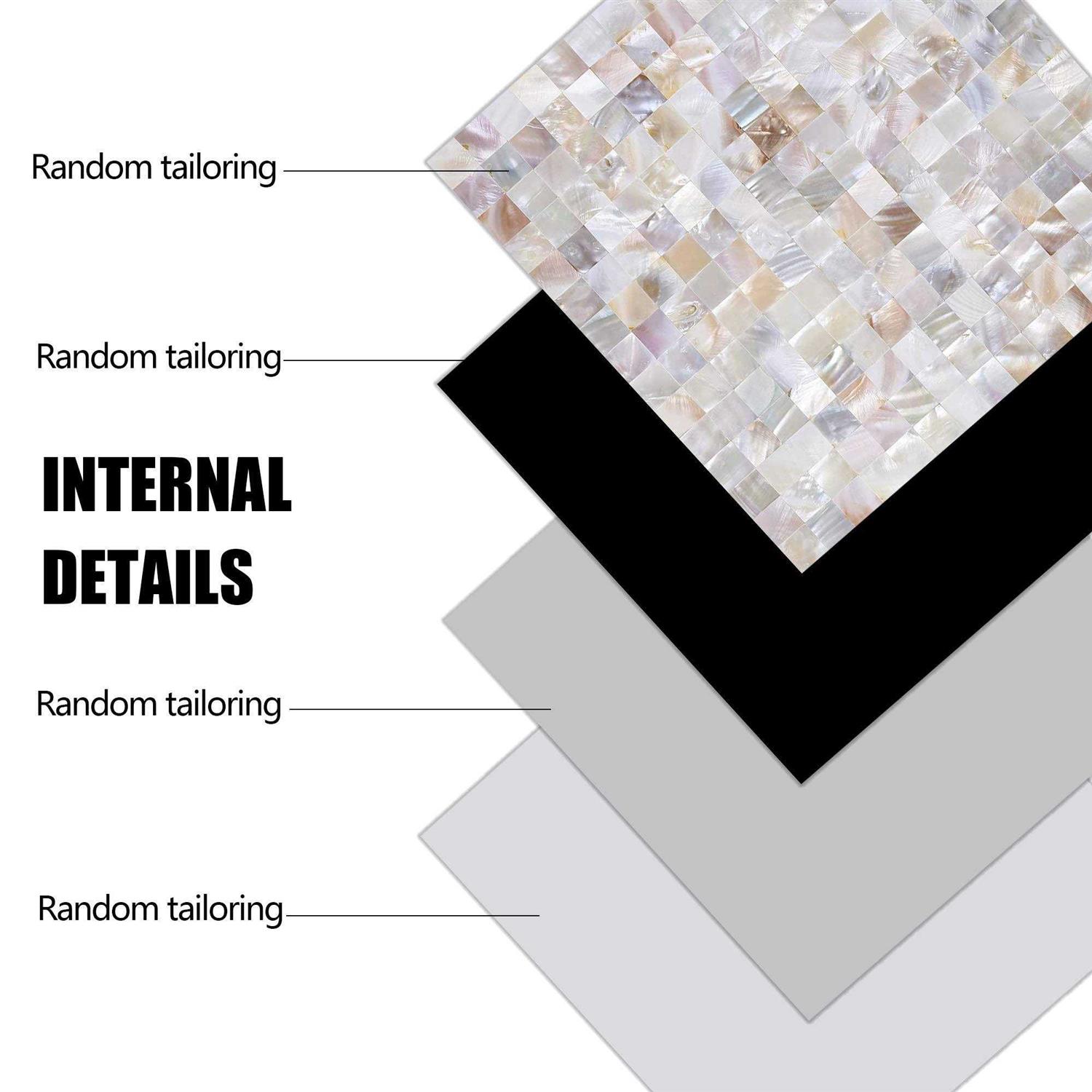 Kasaro Wall Tile Peel and Stick Mosaic Shell Backsplash Tile for Bedroom and Bathroom Mother of Pearl - Image 2