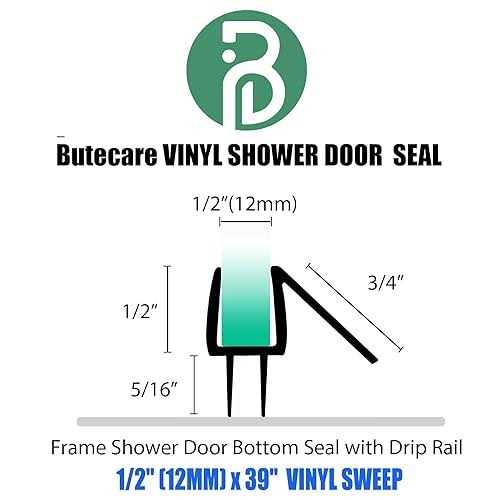 Butecare Premium Frameless Shower Door Bottom Seal Strip - Image 4
