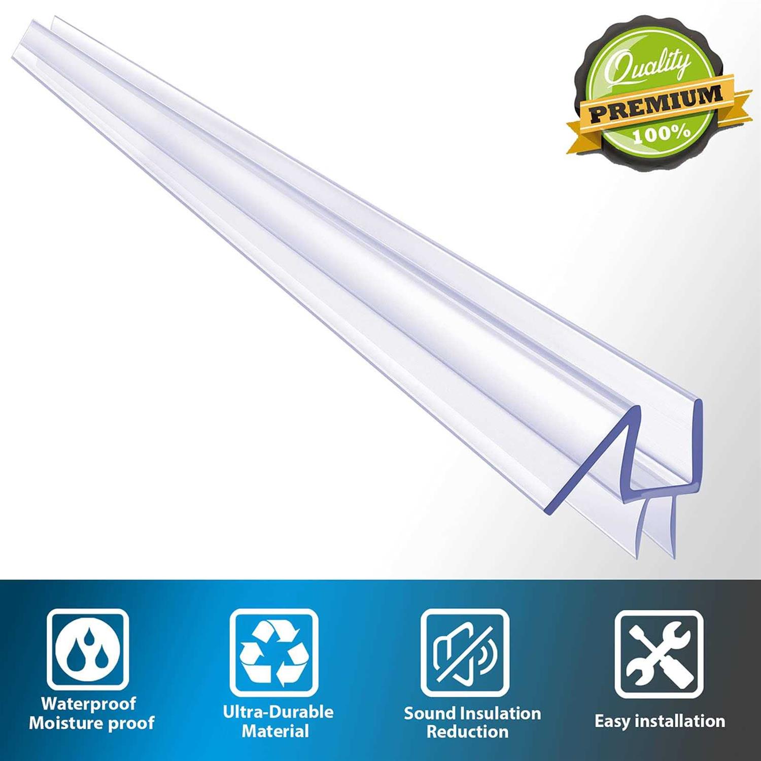 Butecare Premium Frameless Shower Door Bottom Seal Strip - Image 2