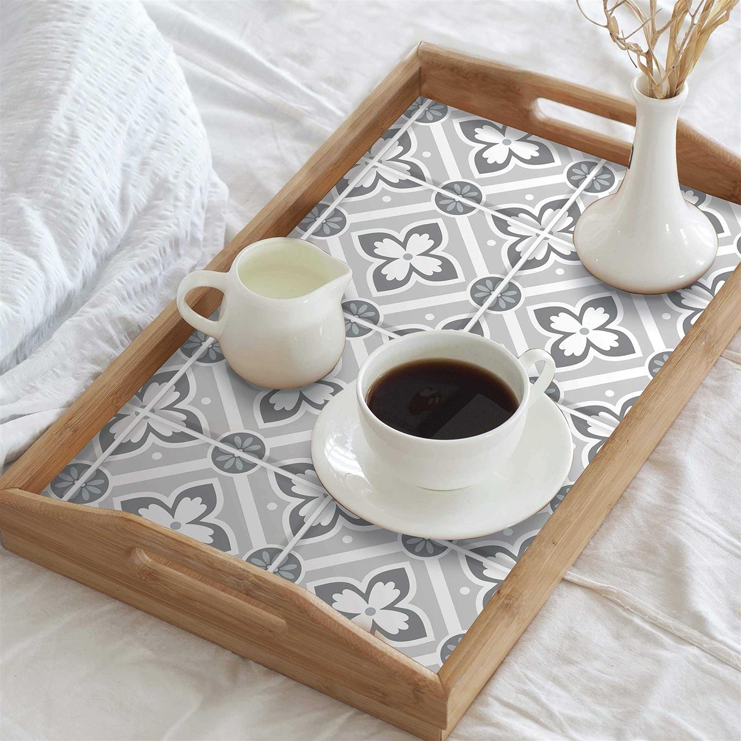 RoomMates Galway Gray Tile Backsplash Peel and Stick Giant Wall Decals - Image 3