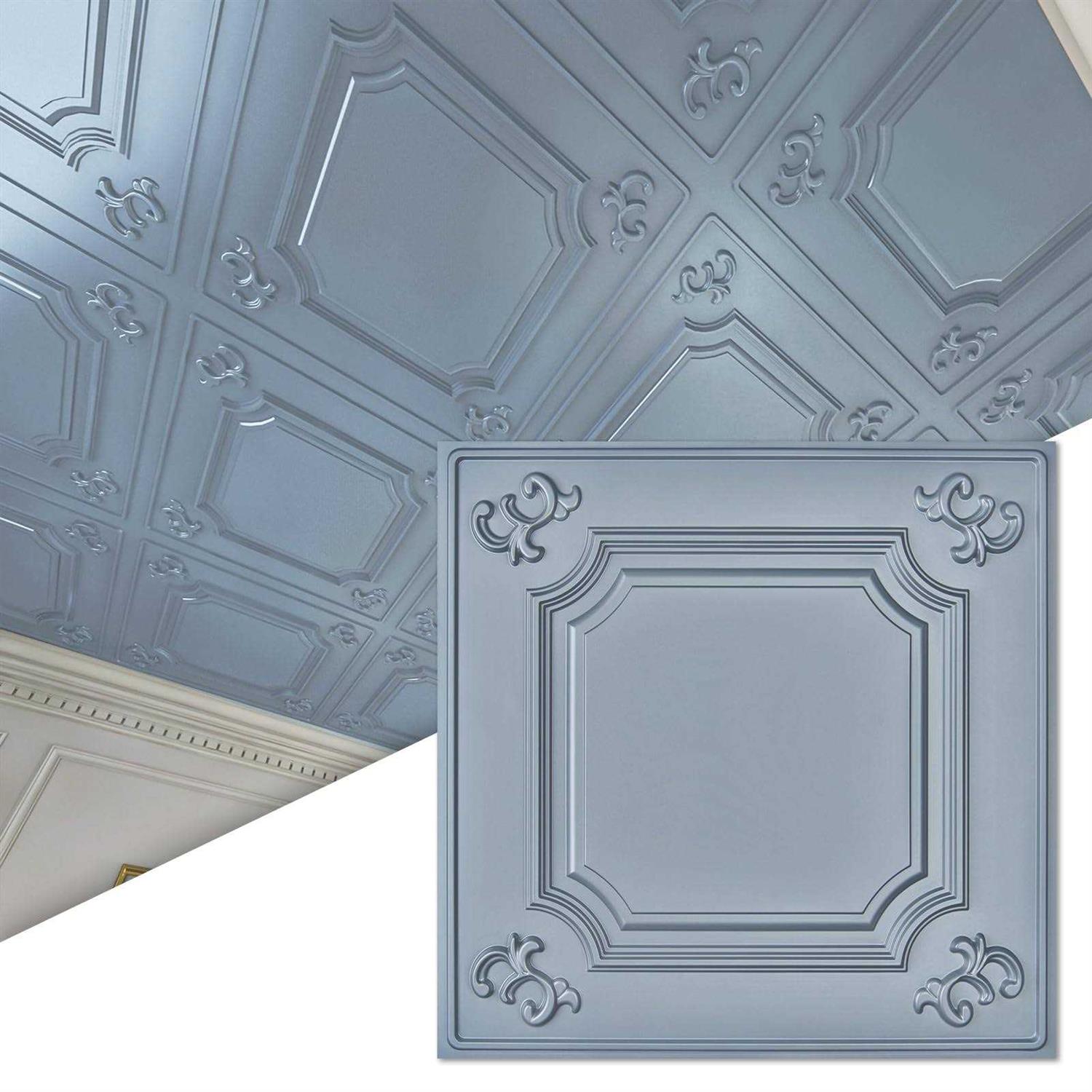 Art3d Drop Ceiling Tiles 24x24 in Grey - Image 4