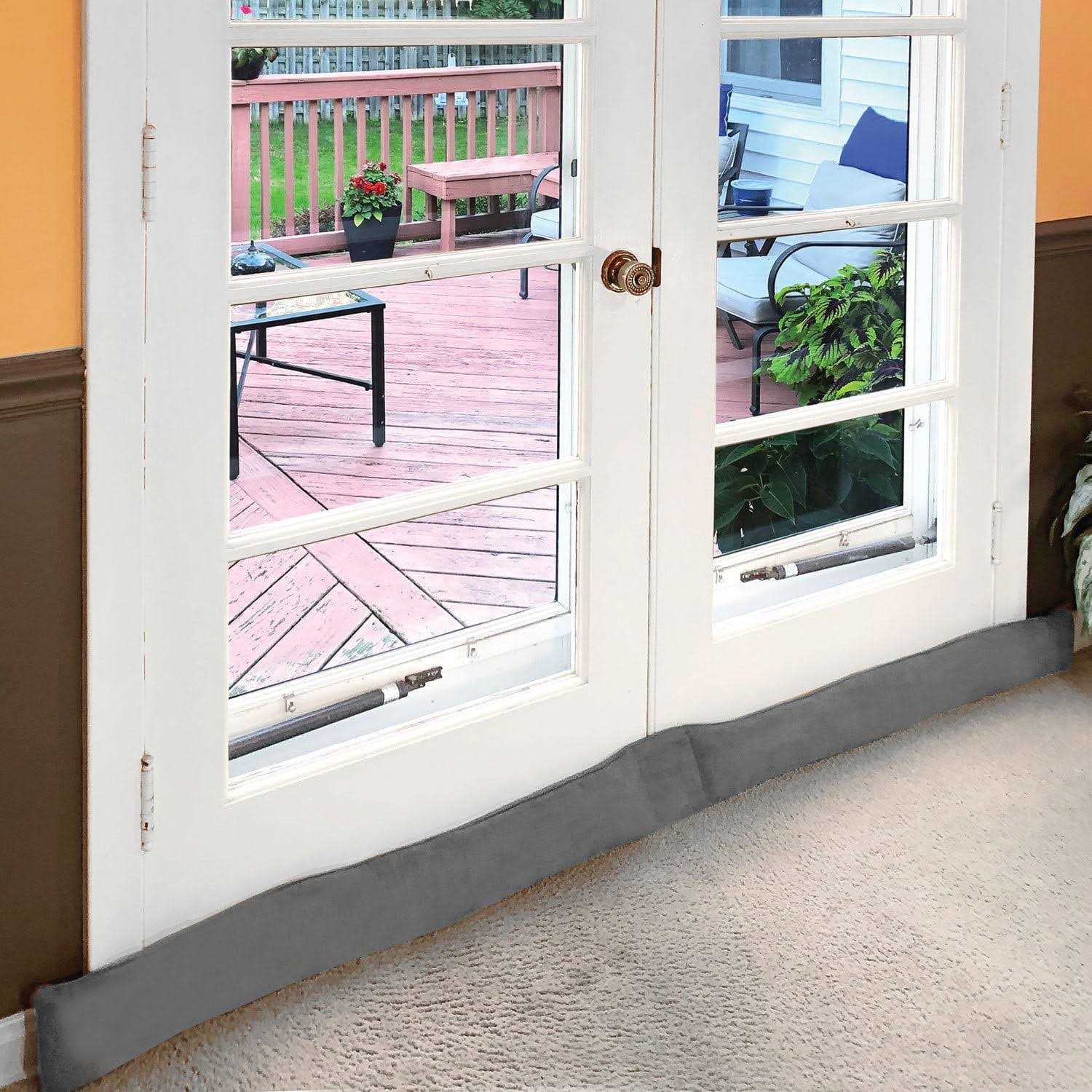 Home District French Door Draft Stopper Weighted Under Door Draft Blocker - Image 2