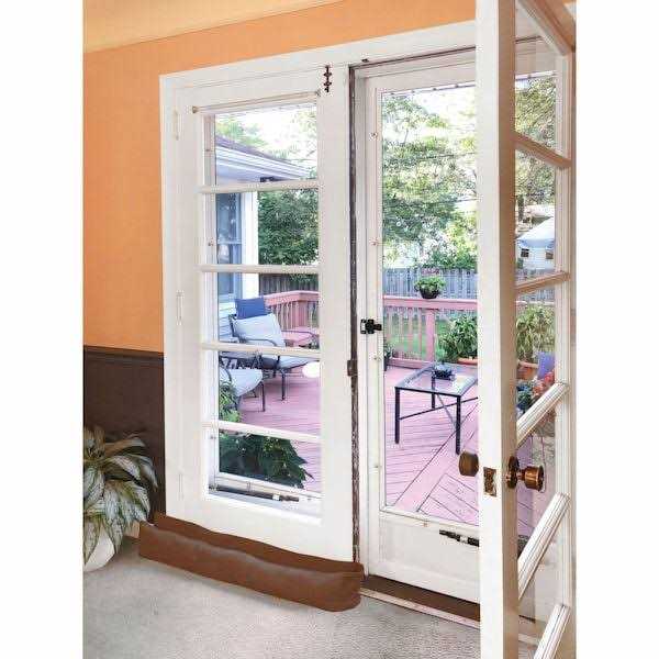 Home District French Door Draft Stopper Weighted Under Door Draft Blocker - Image 3