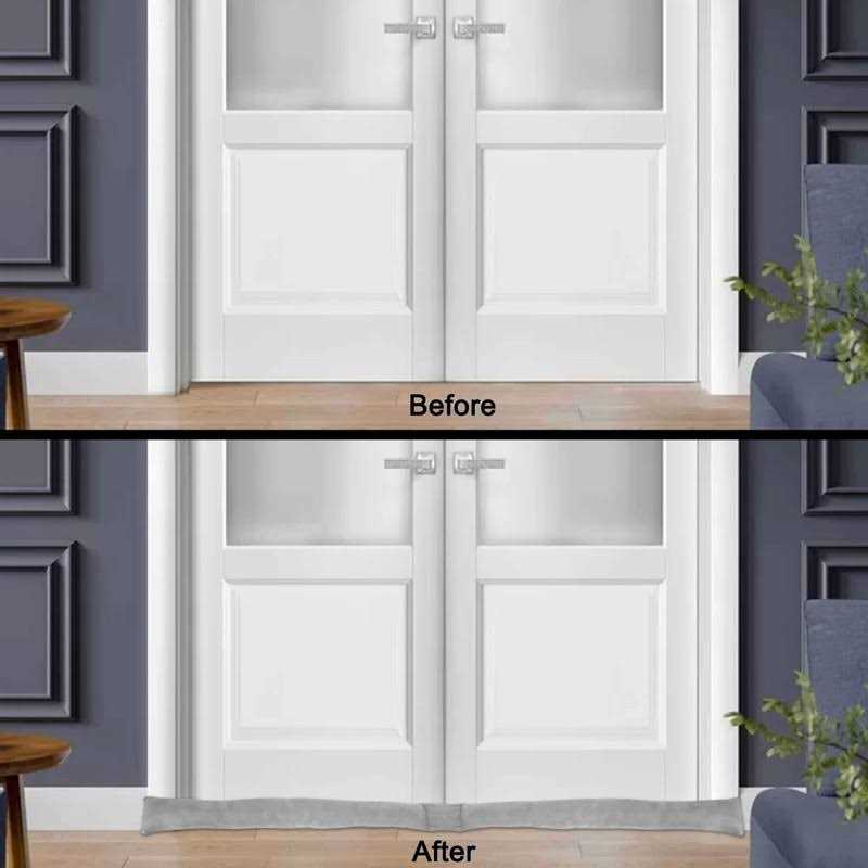 Home District French Door Draft Stopper Weighted Under Door Draft Blocker - Image 5