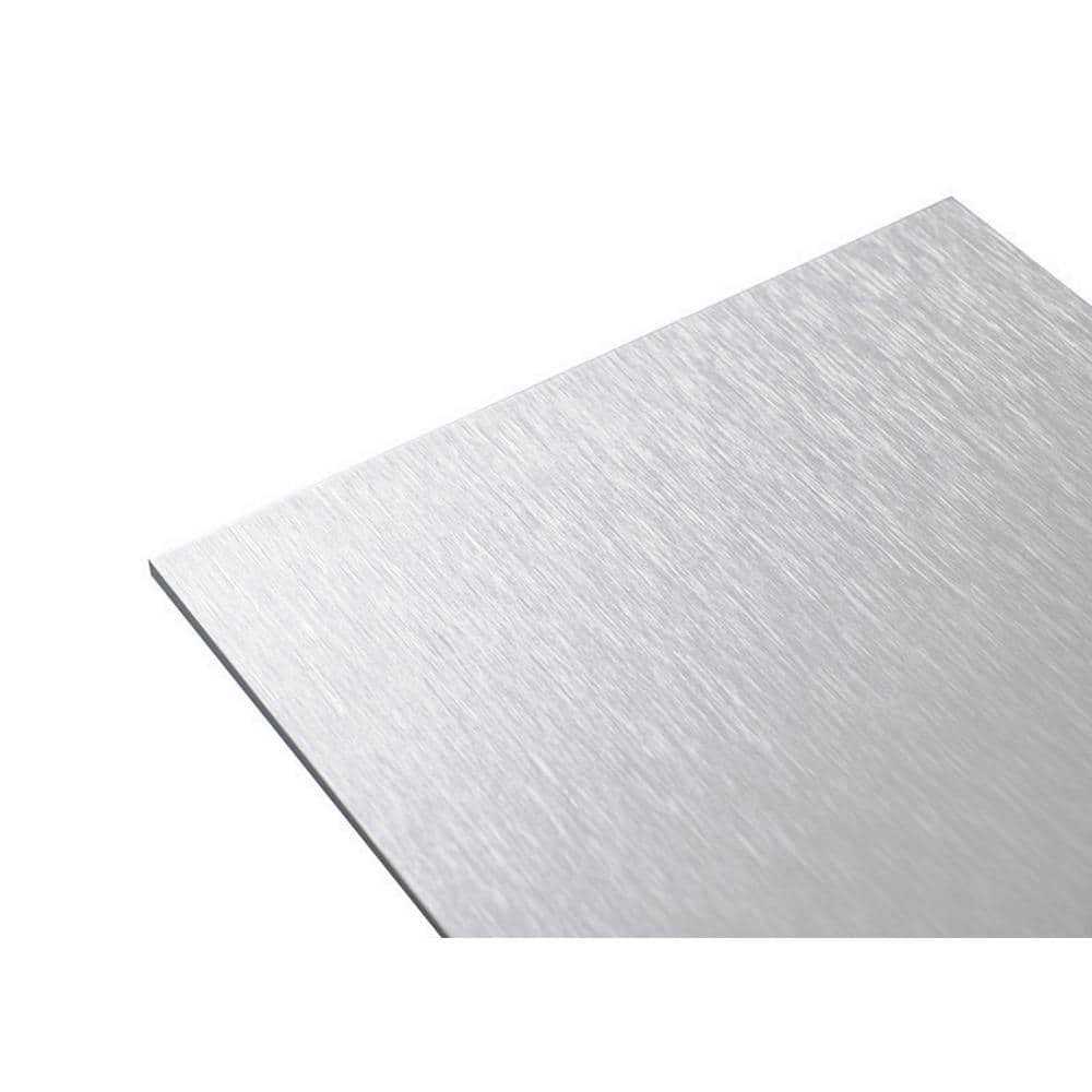 Falken Design 1/8 in. Thick Aluminum Composite ACM Brushed Silver Sheet