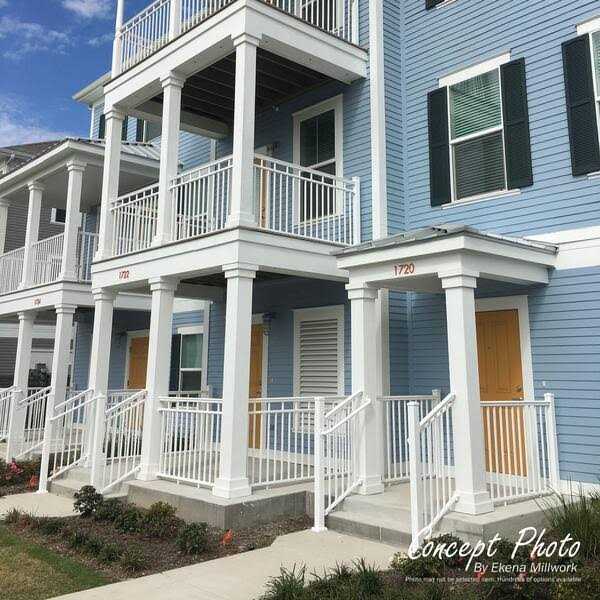 AFCO Endura-Aluminum Column Square Shaft Load-Bearing Non-Tapered Fluted Textured Finish w - Image 3