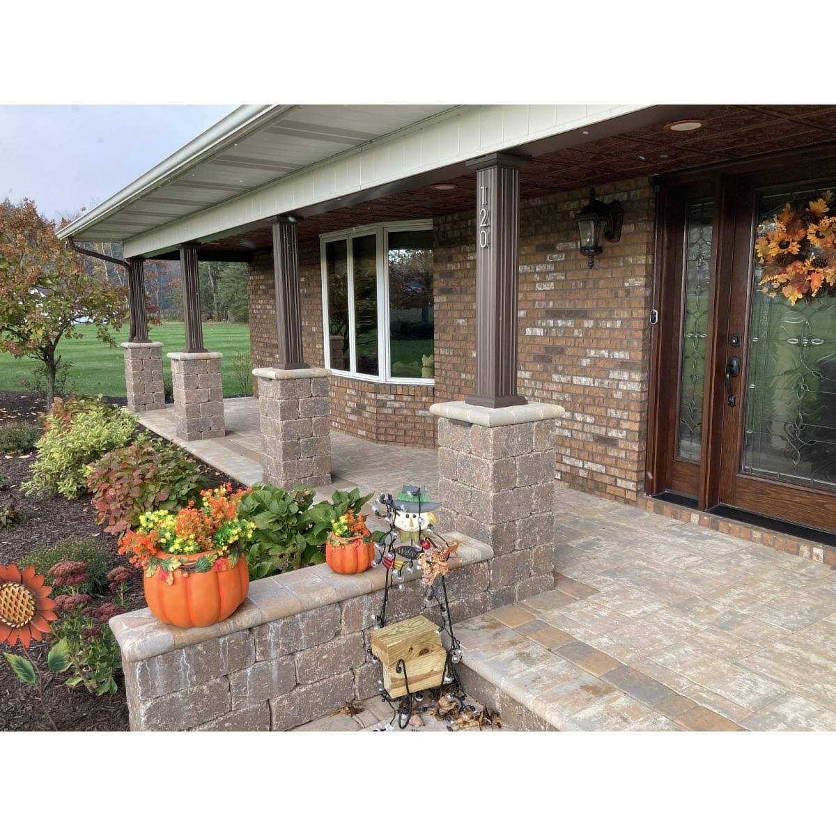 AFCO Endura-Aluminum Column Square Shaft Load-Bearing Non-Tapered Fluted Textured Finish w - Image 3