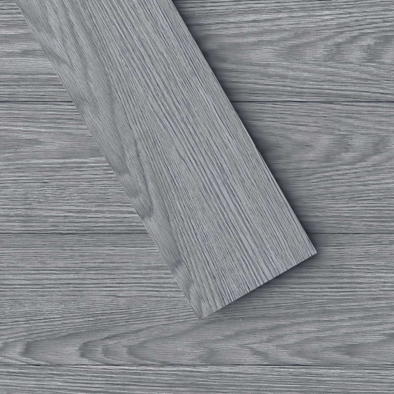 Peel and Stick Floor Tile Self-Adhesive Vinyl Flooring 36 Pack 54 Sq.Ft Wood Look Floor Tiles Waterproof Easy Cut DIY for Kitchen