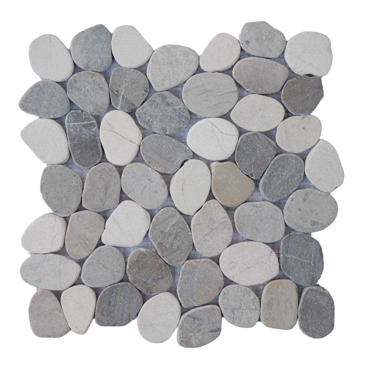 b.o.i Sliced Pebble Mosaic, Backsplash Kitchen Walls, Shower and Bathroom Floors 5 tiles per case - Image 3