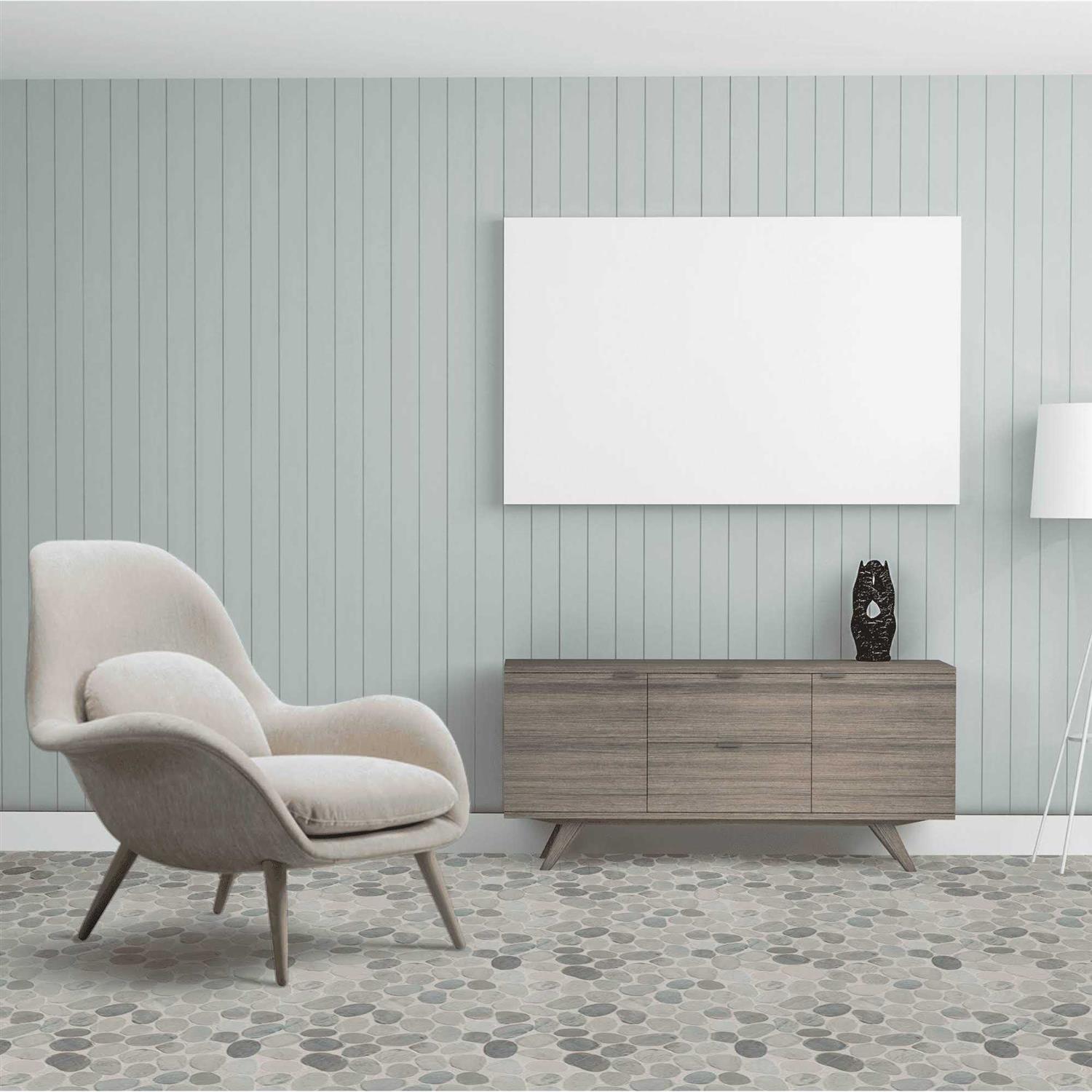 b.o.i Sliced Pebble Mosaic, Backsplash Kitchen Walls, Shower and Bathroom Floors 5 tiles per case - Image 5