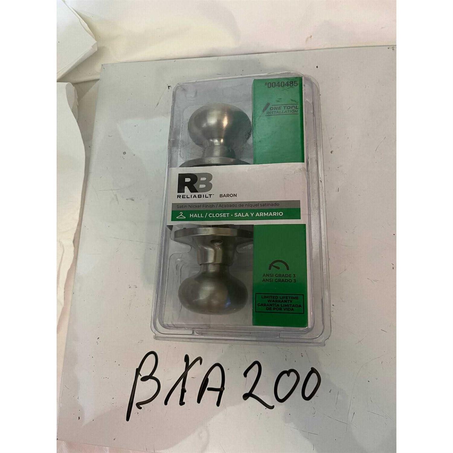 ReliaBilt 93560-015 Baron Satin Nickel Passage Door Knob - Image 3