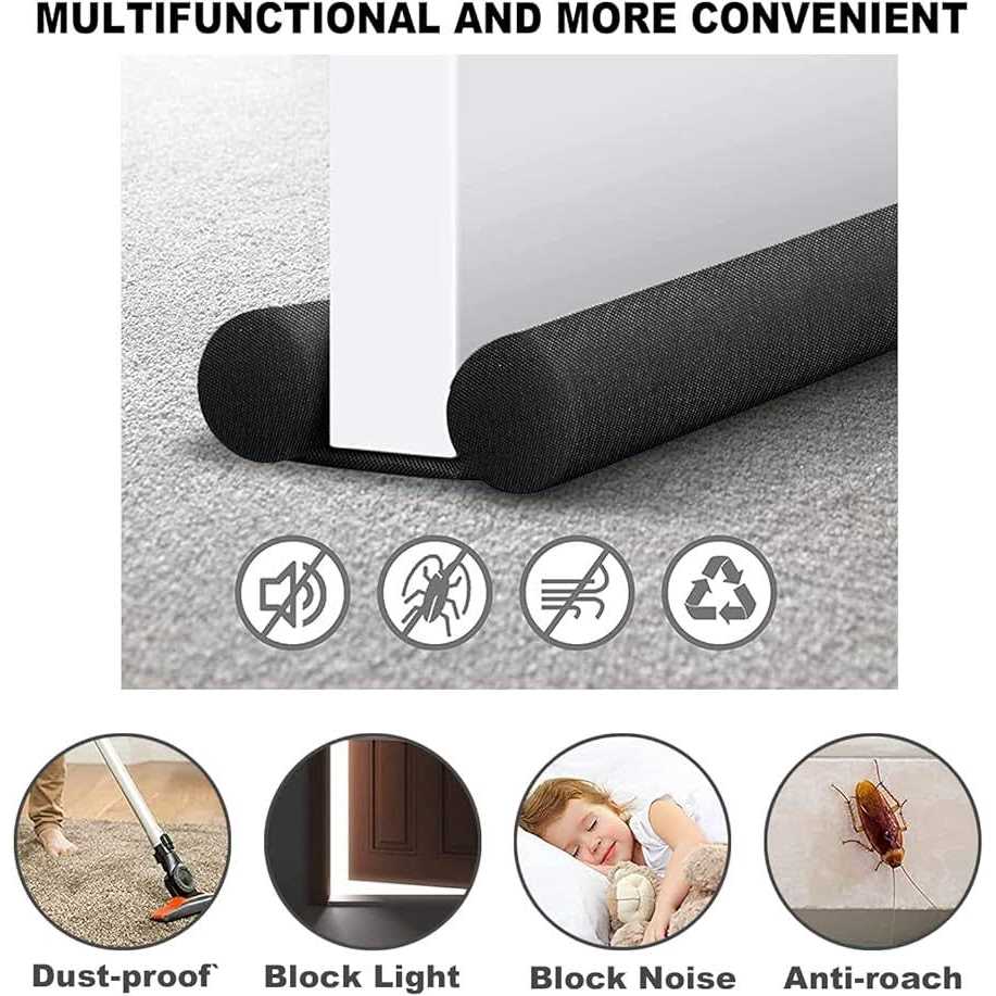 Wexhug Waterproof Twin Door Draft Stopper Adjustable Size 30 to 36 Weather Stripping Noise Blocker Window Breeze Blocker - Image 3