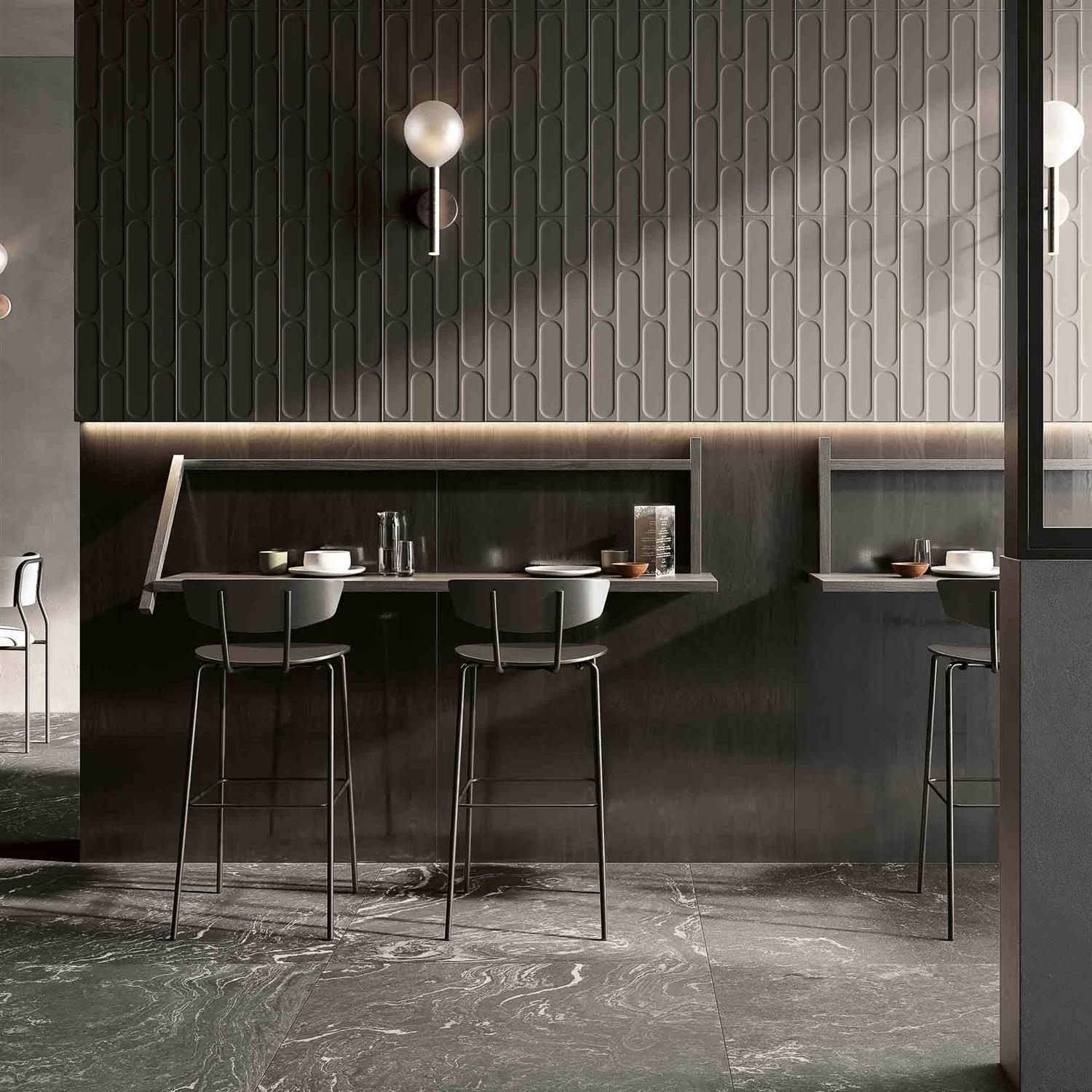 Biscuit 12 x 24 Fishscale 3D Italian Wall Tile Encore Surfaces - Image 4