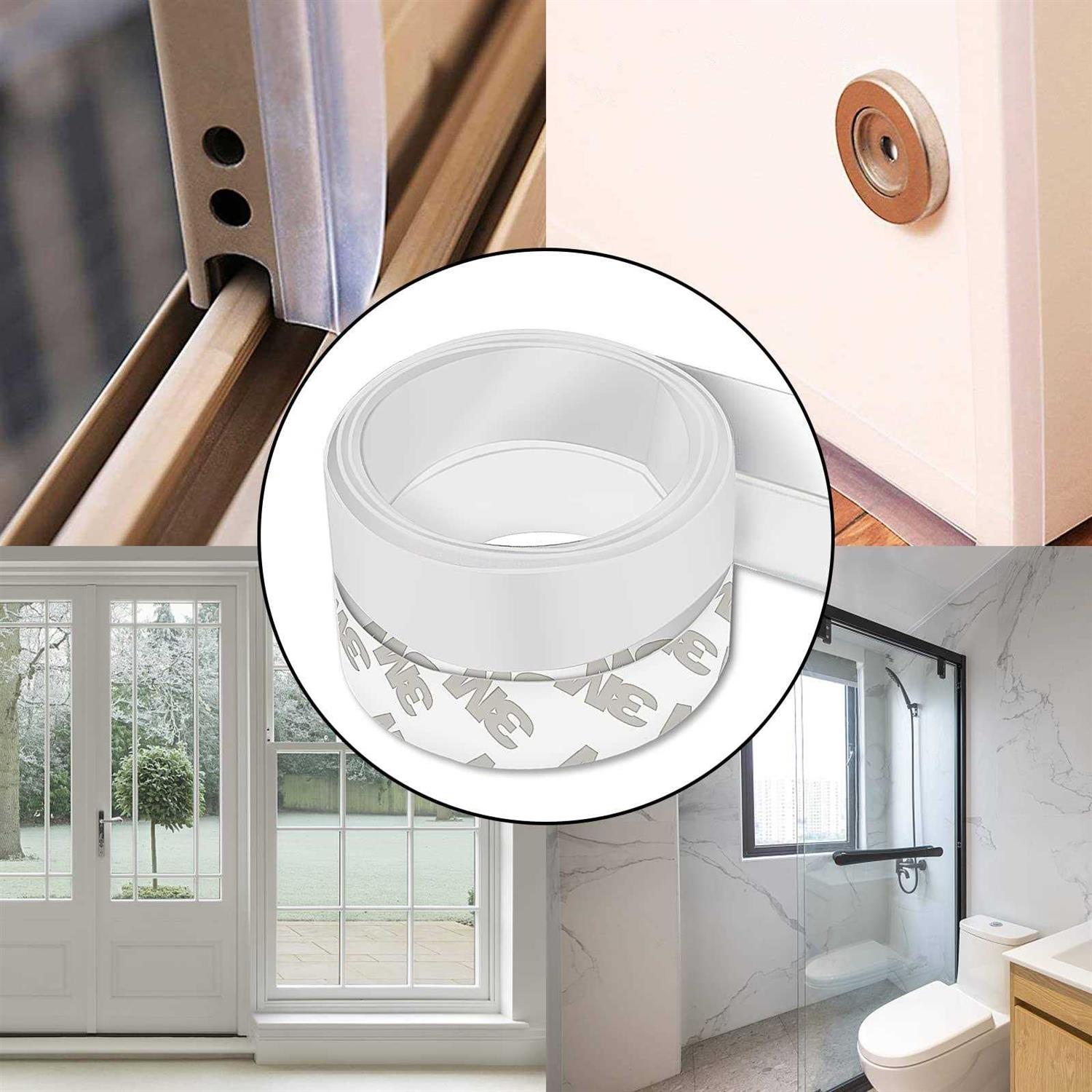 Ablink Weather Stripping Door Seal Strip, Adhesive Door Sealing Strip for Doors and Windows Gaps - Image 5