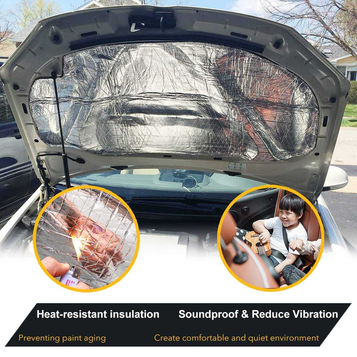 KOIKEY Car Sound Deadening Material Mat 197 mil 8.7 sqft Auto Audio Deadener Foam, Sound Dampening and Heat Insulation for Truck - Image 2
