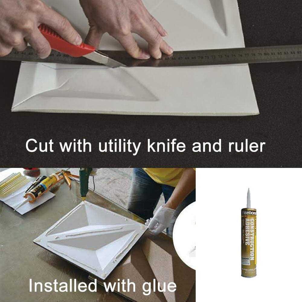 Art3d 20-Pieces Decorative 3D Wall Panels Faux Leather Tile - Image 3