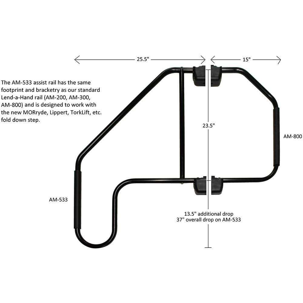 Stromberg Carlson AM-533 Lend-A-Hand Extended Assist Rail - Image 3