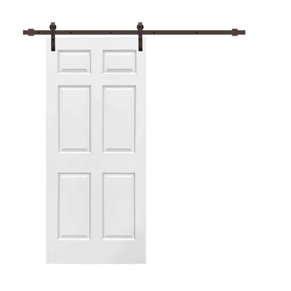 Calhome Composite MDF Panel Interior Sliding Barn Door with Hardware Kit - Image 2