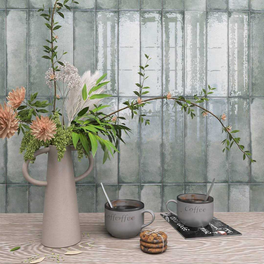 MOLOVO Iris 2.9 in. x 11.8 in. Polished Ceramic Subway Wall Tile - Image 2