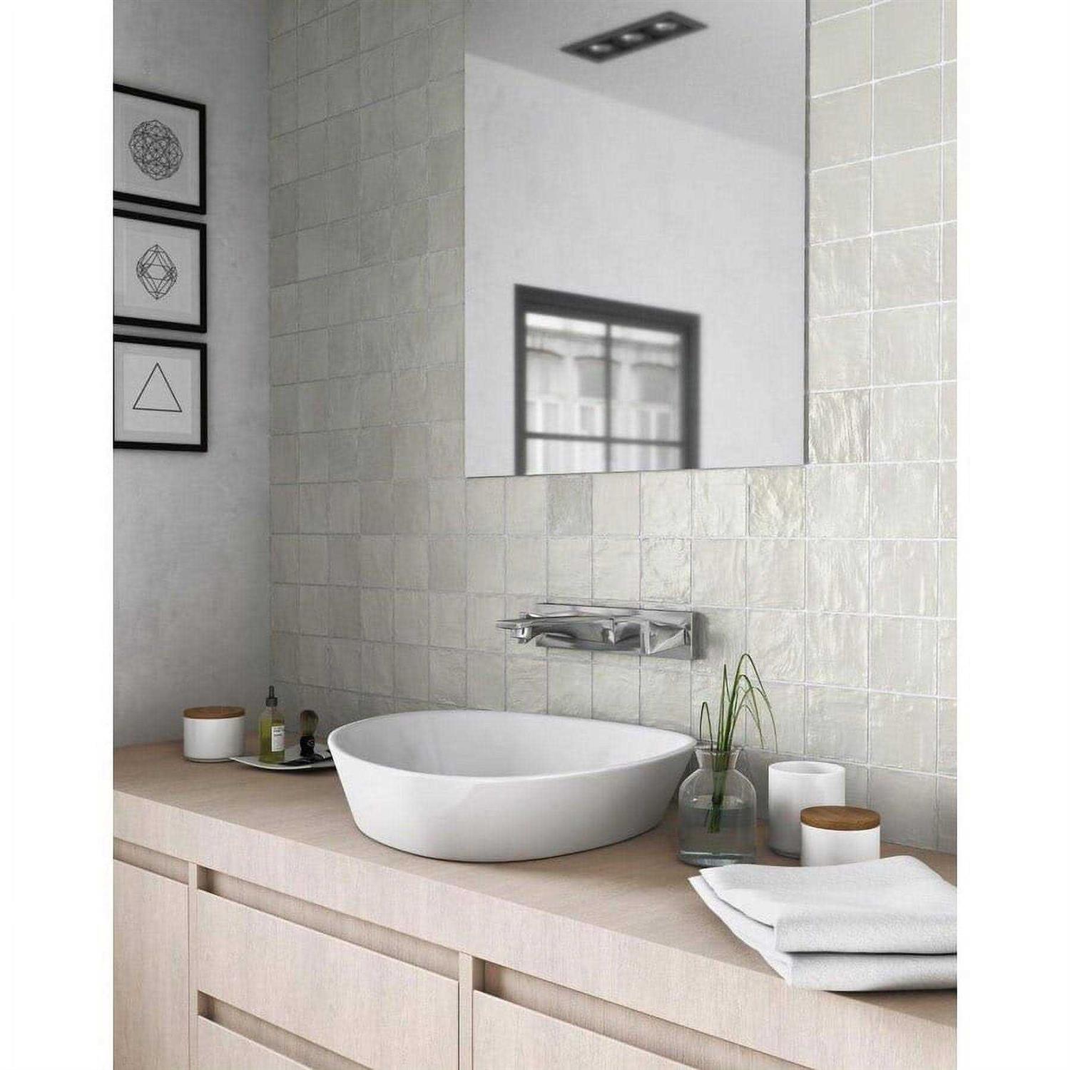 Apollo Tile Green 4 in. x 4 in. Polished and Honed Ceramic Mosaic Tile - Image 3