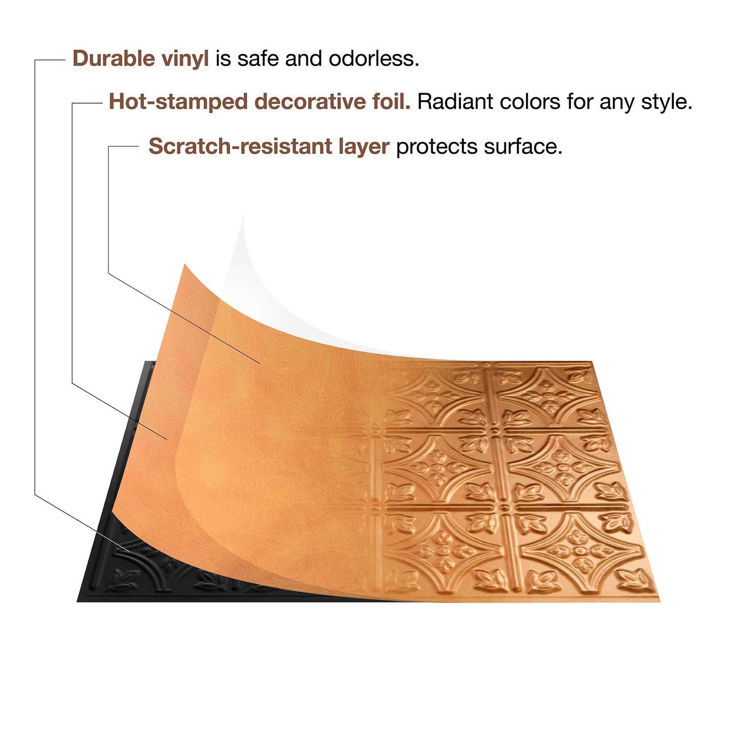 Fasade Hammered Decorative Vinyl Backsplash Panel - Image 5