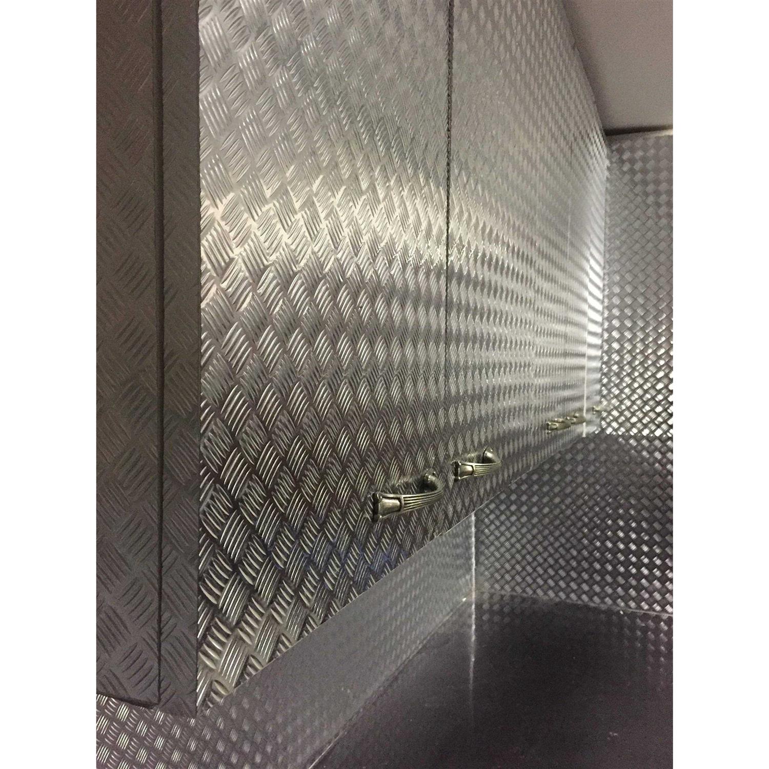 Vvivid Industrial Utility Diamond Plate Metallic Chrome Finish Vinyl Wrap Sheet Roll Adhesive Roll - Image 5