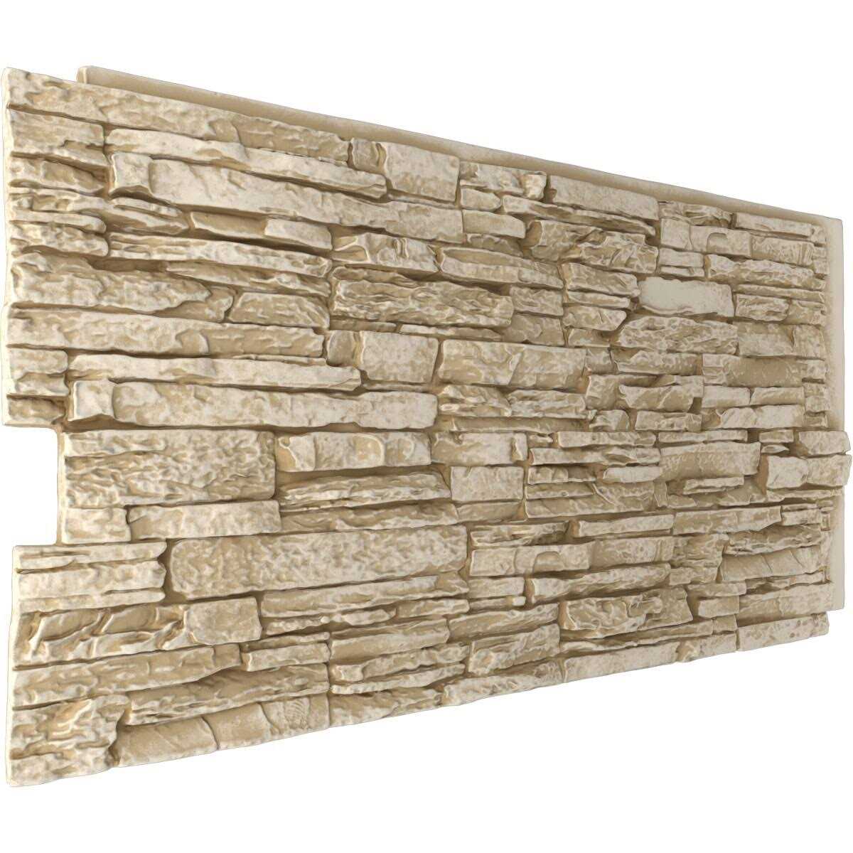 Ekena Millwork PNU24X48CNDR 45 3/4W x 24 1/2H x 1 1/4D Canyon Ridge Stacked Stone - Image 5