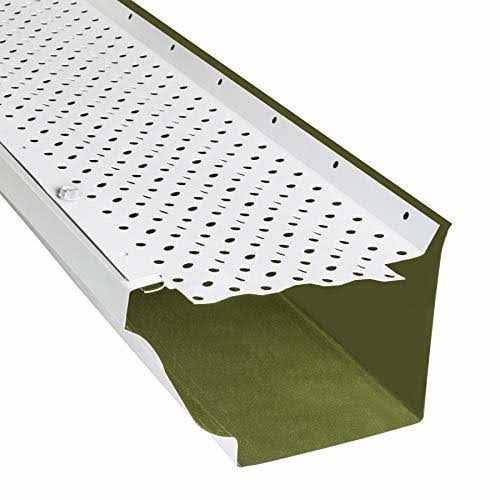 LeafTek DIY Gutter Guards 6' x Leaf Protection in Black - Image 3