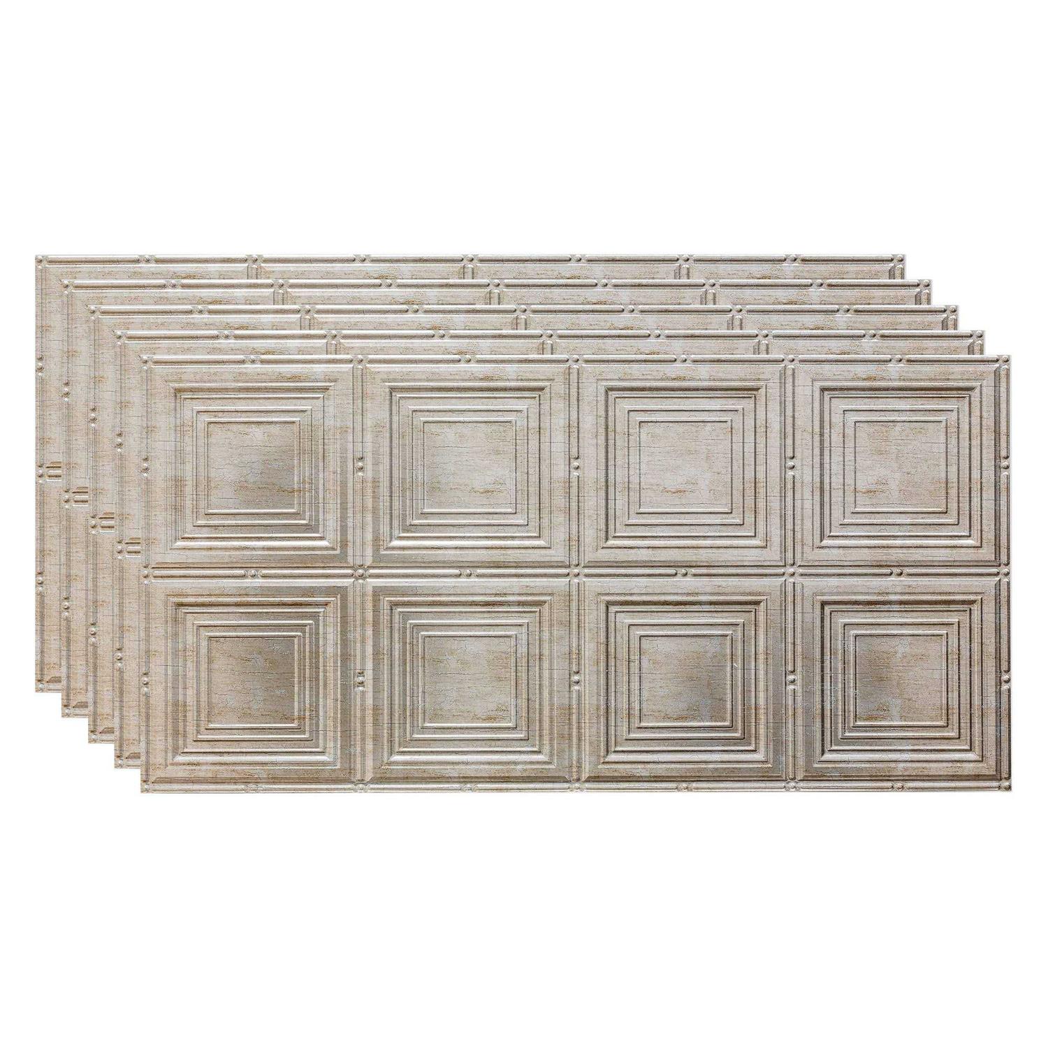 Fasade Portrait Decorative Vinyl 2ft x 4ft Glue Up Ceiling Tile