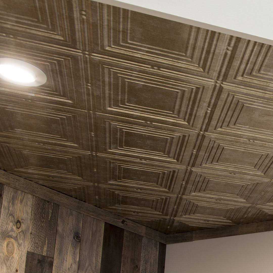 Fasade Portrait Decorative Vinyl 2ft x 4ft Glue Up Ceiling Tile - Image 5