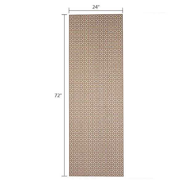 American Pro Decor 72 in. x 24 in. x 1/8 in. Unfinished Multi Square Decorative Perforated Paintable MDF Screening Panel Insert - Image 4