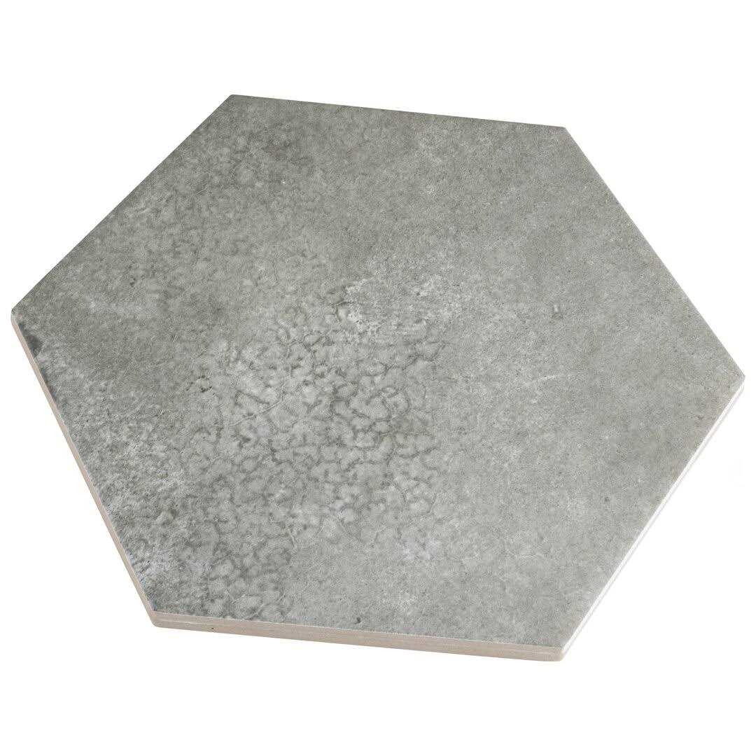 Merola Tile Heritage Hex Shadow 7 in. x 8 in. Porcelain Floor and Wall Tile - Image 4