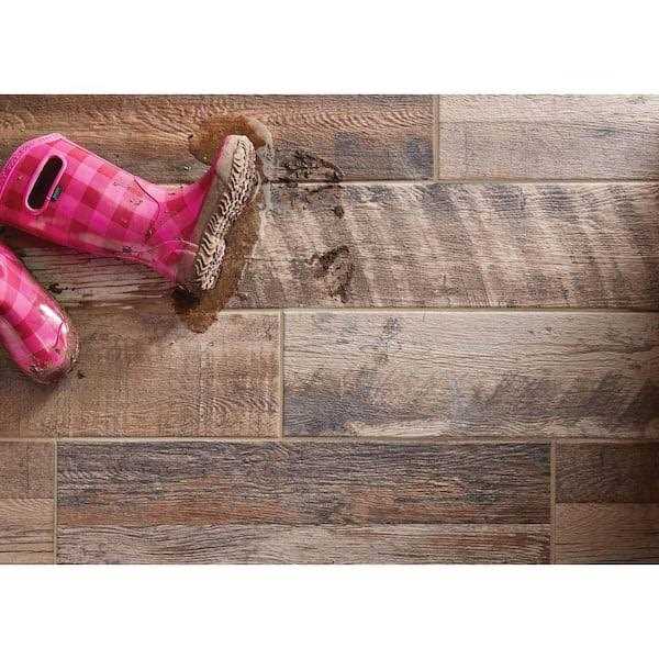 Marazzi Montagna Wood Weathered Gray 6 in. x 24 in. Porcelain Floor and Wall Tile - Image 3