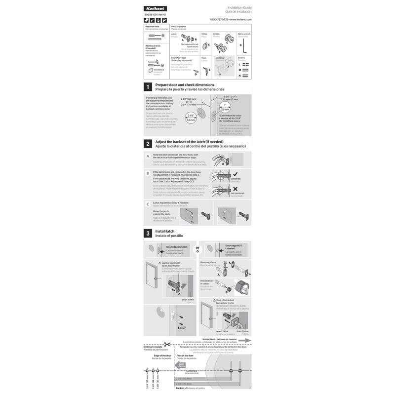 Kwikset Signature Series Pismo Iron Black Entry Knob KW1 2-1/4 - Image 4