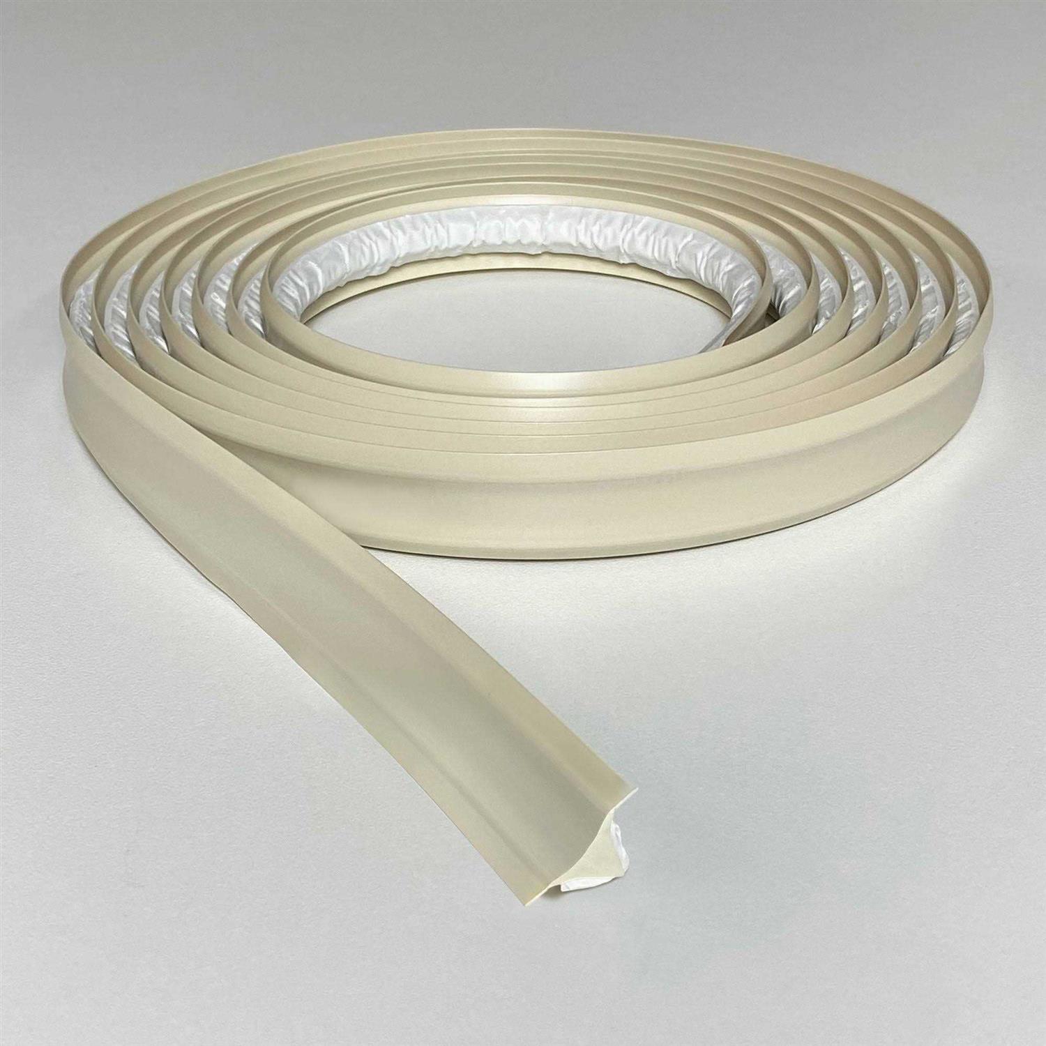 InstaTrim 3/4 in. x Ivory PVC Inside Corner Self-Adhesive Flexible Trim Molding - Image 4