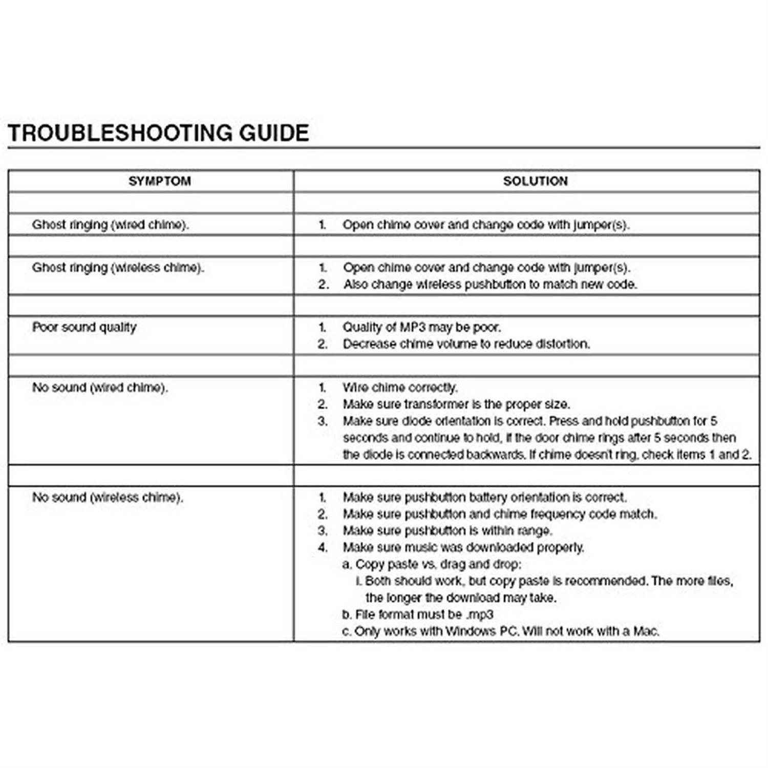 Broan NuTone LA600WH Universal Wired Wireless MP3 Doorbell Mechanism - Image 5